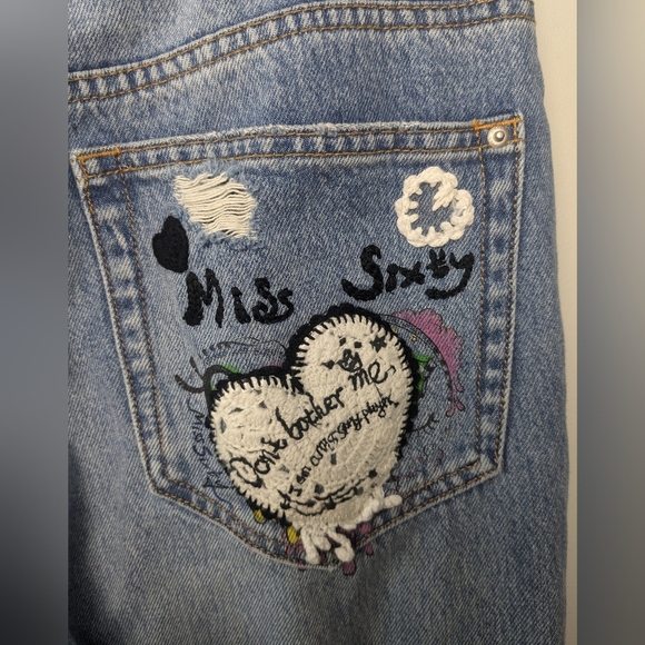 MISS SIXTY Women Straight Leg Women Jeans Size 30 CROP Regular Pants - Picture 9 of 15